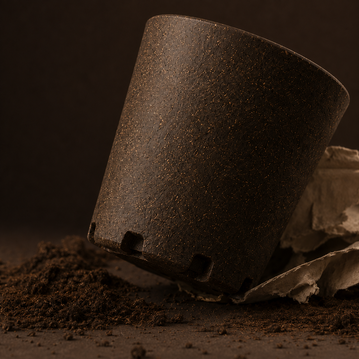 DHATS coffee ground pot drainage detail